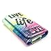 Orbic Slim Case,Universal Wallet Clutch Bag Carrying Flip Leather Smartphone Case with Card Slots for Orbic Slim 5.0 Inch-Live the Life You Love Style