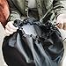HOMEST 2 Pack Large Nylon Laundry Bag, Machine Washable Large Dirty Clothes Organizer, Easy Fit a Laundry Hamper or Basket, Can Carry Up to 4 Loads of Laundry, Black