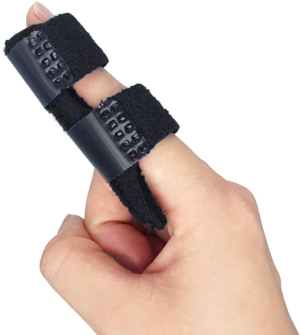 Trigger Finger Splint, Finger Knuckle Immobilization, Built-in Aluminium Support Trigger, Mallet Finger Brace Relieve Pain, Adjustable Strap