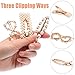 Tatuo 9Pcs Pearl Hair Clips Fashion Geometric Alligator Barrettes for Women Girls Hair Accessories(Style 1)