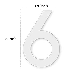 3 Inch Self-adhesive Mailbox Numbers, Modern House