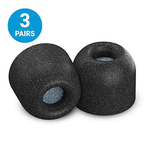 Comply Sport Pro Premium Memory Foam Earphone Tips for Jaybird Run, X3, X2, BlueBuds X, Freedom F5, Noise Reducing Replacement Earbud Tips, Comfortable Secure Fit for Workouts (Large, 3 Pairs)