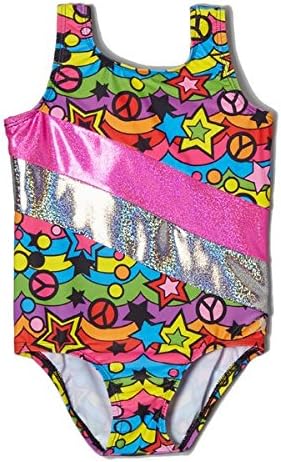 Girl Power Leotards RAINBOWPEACE PINK LEOTARD Size 10/12