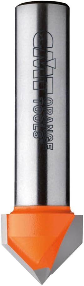 CMT Orange Tools 915.095.11 - Rebating Bits in V (90) HM S 8 D 9.5 x 12.7, Grigio/Arancio