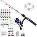 Kids Fishing Pole,Light and Portable Telescopic Fishing Rod and Reel Combos for Youth Fishing 1.5M by PLUSINNO
