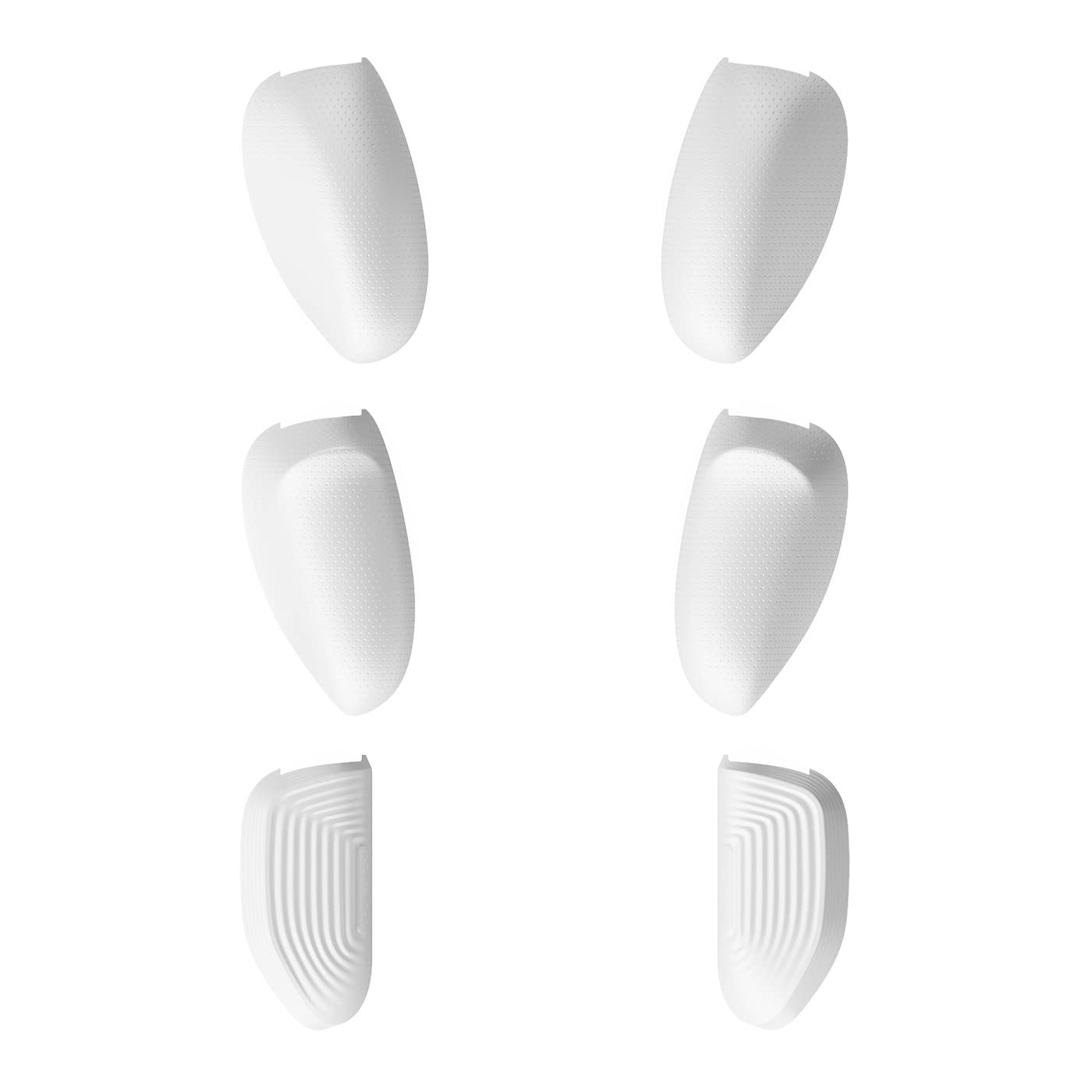 Skull & Co. Interchangeable Grip Set for NeoGrip, JoyGrip and GripCase Crystal: Snap/Trigger/Plus Grips [3 Pairs] for Nintendo Switch OLED and Regular Model - OLED White