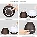 NexGadget Aromatherapy Essential Oil Diffuser - 300ML Aroma Cool Mist Humidifier with Waterless Auto Shut Off and Timer for Home,Office,Spa&More - Dark Wood Grain