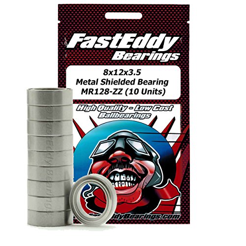 8x12x3.5 Metal Shielded Bearing MR128-ZZ (10 Units)