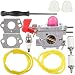 Dalom BVM200FE Carburetor w Adjustment Tool Fuel Line Filter for Poulan Craftsman Leaf Blower 358794750 358794751 358794760 358794761 358794762 358794763 358794764 358794771 358794772 358794775