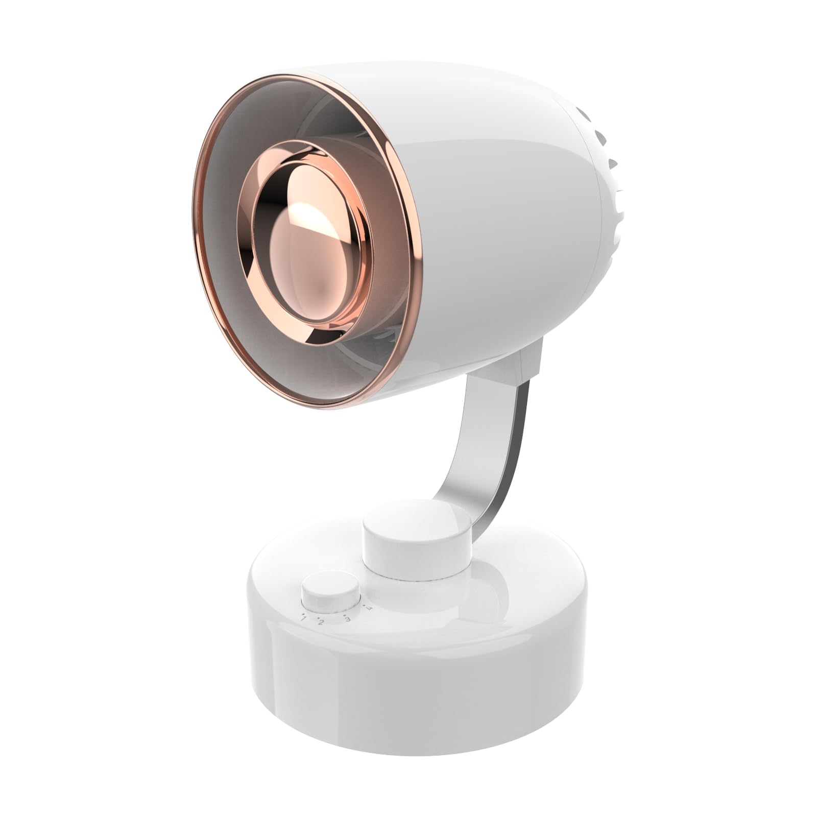 Photo 1 of Mr.Young Quiet Portable Desk Fan - 4-Speed Adjustable 150° Oscillating USB-C Rechargeable Small Mini Fan with 10+ Hours Battery Life Perfect Table Fan for Home/Office/Dorm (White)