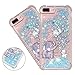 HMTECHUS iPhone 8 Plus case 7 Plus case 3D Cute Glitter Liquid Sparkle Floating Luxury Quicksand Shockproof?Protective Silicone Slim Cover iPhone 6S Plus / 6 Plus -Bilng Childlike Elephant YB