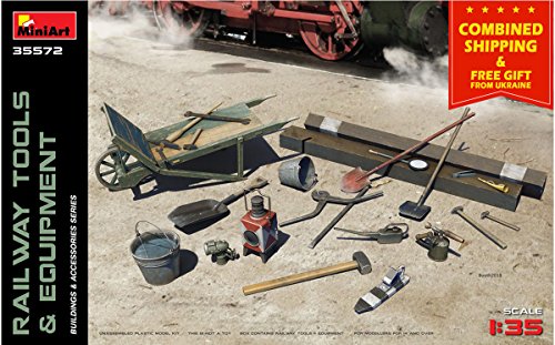 MiniArt 35572 RAILWAY TOOLS & EQUIPMENT WWII 1/35 PLASTIC MODEL BUILDING KIT