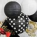 Bobee Black and White Paper Lanterns Party Decorations, set of 5