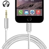Lightning to 3.5mm Male Aux Audio Stereo Cable, iAbler Male to Male Lightning to Auxiliary Audio Stereo Cable for iPhone 7 / 7 Plus to Headphone, Home / Car Stereo, Speaker and More