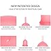 Lena Menstrual Cups, Reusable Period Cup, Tampons,Period Underwear and Menstrual Pads Alternative, Feminine Care, FSA HSA Eligible, Silicone Menstrual Cup, Made in USA, Super Heavy Flow, Large, Pink