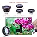 Tensun 2 in 1 Professional HD Camera Lens Kit iPhone Camera Lens 0.5X Super Wide Angle Lens 15X Macro Lens Clip-On Cell Phone Lens for iPhone 7/7 Plus/6s/6s Plus/6/5 Samsung/Android