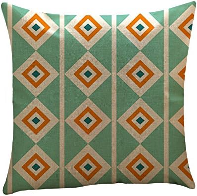 koperras Geometric Multi Color Pillow Cover,45cm x 45cm (18in x 18in),Cushion Cover Throw Home Car Pillow Case