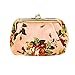 Clutch Bag, Misaky Women Lady Retro Vintage Flower Small Wallet Hasp Purse (Pink)