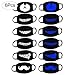 fomei 6 Pack Cool Luminous Unisex Cotton Blend Anti Dust Face Mouth Mask Black for Man Woman