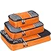 eBags Classic Packing Cubes for Travel - 3pc Set - (Tangerine)