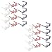 Party Sunglasses - 24-Pack of Patriotic Glasses, Plastic Slotted Shutter Shades, American Party Favors Supplies Eye-wear Props in Star-Shaped, Red, White, and Blue