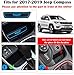 Auovo Anti-dust Door Mats for 2017 2018 2019 Jeep Compass Gate Door mats Liner Inserts Cup Console Mat Interior Accessories (Pack of 15, Blue)