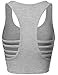 FPT Womens Basic Sleeveless Racerback Crop Tank Top HEATHERGRAY M
