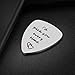 Anniversary Gifts for Him Men - Unique Birthday Gift for Musician Husband Boyfriend Fiancé Dad I'd Pick You Every Time Guitar Pick Music Jewelry Gift for Wedding Valentines Father's Day Christmas