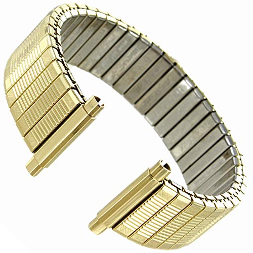 16-21mm Straight End Speidel Twist-o-flex Gold Tone Stainless Steel Watch Band 1368/37