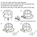 Greymond Locking Device Metal Massager Cage Massagers Muscle Training (45 mm)