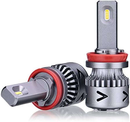 H11 LED Headlight Bulbs,Extremely Brigh H8 H9 CSP Chips Conversion Kit, 10000LM 6000K Cool White-2 Year Warranty