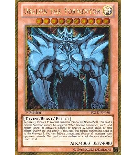 YU-GI-OH! - Slifer The Sky Dragon (PGLD-EN032) - Premium Gold - 1st Edition