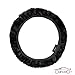 Steering Wheel Cover by CarCoo - Comfortable Stretch-On car steering wheel covers for men and women, black.