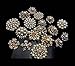 L'VOW Gold Crystal Pearl Brooches Brooch Pins Wedding Corsage Bouquet Kit Pack of 12