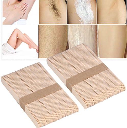 KaloryWee 10/20 PCS Wooden Body Hair Removal Sticks Wax Waxing Disposable Sticks