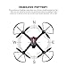 Drone, OOTTOO RC Headless WiFi FPV 2MP HD Camera Quadcopter 2.4GHz 4CH 6-Axis Gyro Phone App Control UAV with 1100mah Battery High Pressure Diy Toy for Kids -Black