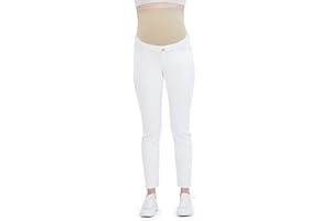 Savi Parker Women’s Maternity Jeans Over The Belly Waistband with Belt Loops