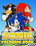 Sonic Coloring Book: Exclusive Work- 33 illustrations for Adults and Kids by Color Books