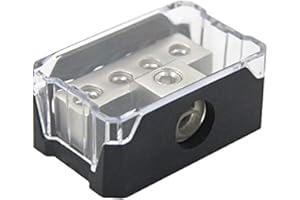 ZOOKOTO 1/0 Gauge in to 4 Gauge Out Power Distribution Block Platinum Series(4 Way)