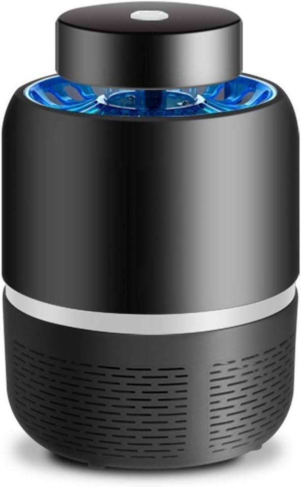 SH-mw LED Mosquito Killer, USB Powered Mute Eco-Friendly Chemical-Free Mosquito Trap Light Radiation-Free for Home Kitchen Outdoor Garden Yard (color : Black)