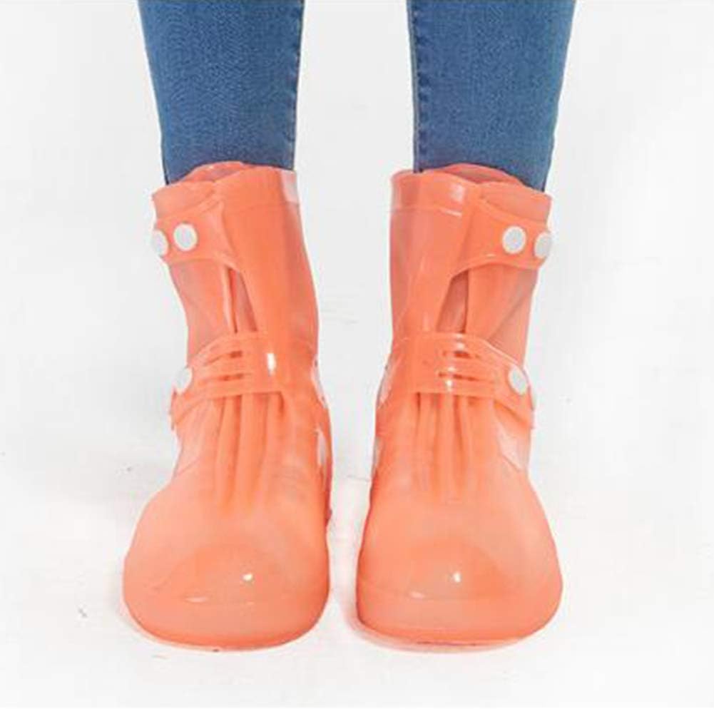 orange overshoes