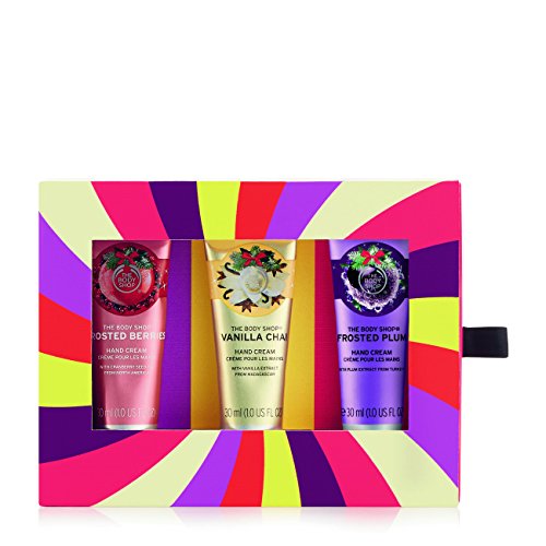 The Body Shop Limited Edition Seasonal Hand Creams Trio Gift Set, 3pc Set of Assorted Hand Creams