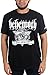 Behemoth - Mens The Satanist Banner T-Shirt, Size: Medium, Color: Black