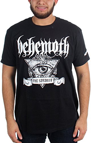 Behemoth - Mens The Satanist Banner T-Shirt, Size: Medium, Color: Black