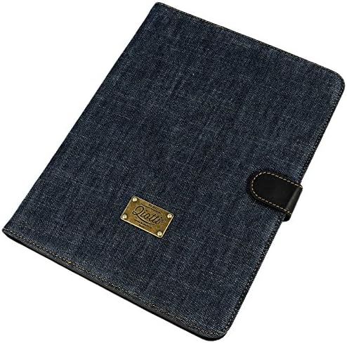 QIOTTI QX-T-0110-03-STS4.10 Book Case for 10.1-Inch Samsung Galaxy Tab 4 - Denim Raw Blue