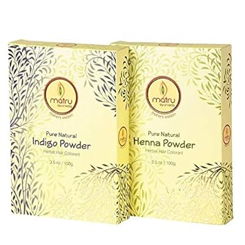 Matru Ayurveda Hair Dye Set (Henna + Indigo), 200 gm