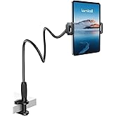 Lamicall Gooseneck Tablet Holder for Bed, Unique Tapered Flexible Arm | Fully Adjustable, iPad Kindle Holder Stand for Reading in Bed, Tablet Mount for 4.7-13" iPad Pro Mini Air, Kindle, Switch