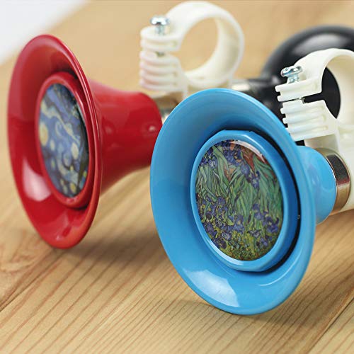 image for QIELIZI 2 Pack Kids Bike Horn Bell,Bicycle Metal Squeeze Horn Bike Acc