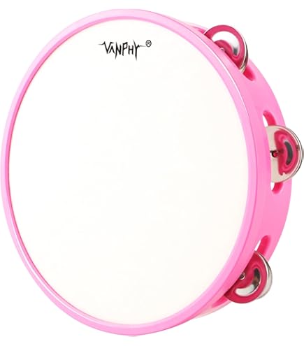 まるボン様 ♡レースのtambourine Vintage Wooden Tunable Tambourine Made in Japan, 10