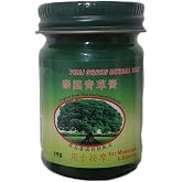Original Thai Herbal Green Wax Massage Balm 50 Gram (1 Bottle)